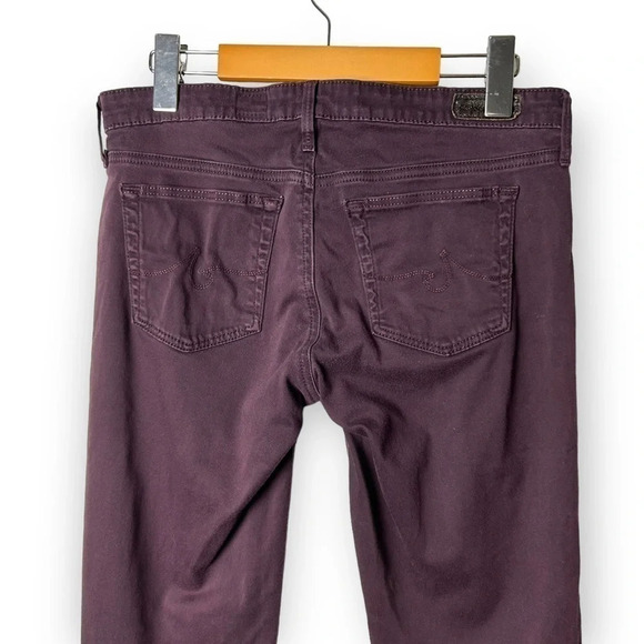 Ag  Adriano Goldschmied The Legging Super Skinny in Purple Sateen - Picture 4 of 8